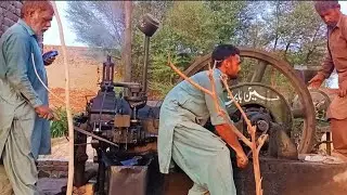 18 HP Diesel Engine Amazing Sound - How to get diesel engine start _ Biggest diesel engine