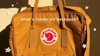 what's in my backpack! ft. fjallraven kanken