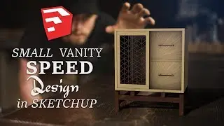 BATHROOM VANITY SPEED DESIGN IN SKETCHUP
