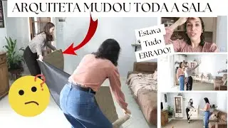 CONTRATEI UMA ARQUITETA PARA A SALA/ ELA MUDOU TUDO DO LUGAR / Arquiteta Joinville SC