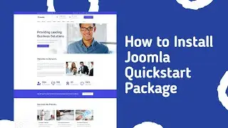 How to install Joomla Quickstart Package
