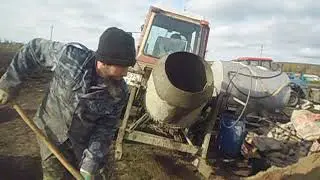 Самодельная бетономешалка на трактор т 25