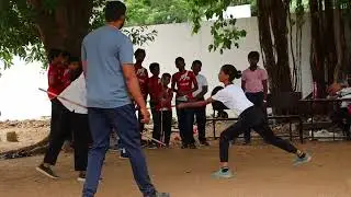 Stickman silambam federation | Practice match | Sheild sword fight