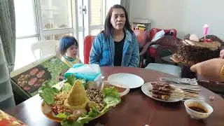 sate maranggi di Taiwan!? menu ultah omah faiq
