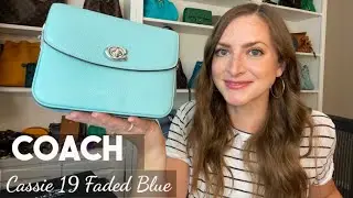 *UNBOXING/REVIEW* Coach Cassie 19 in Faded Blue! What Fits, Mod Shots