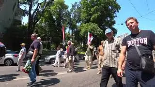 The last farewell to Mykola Kokhanivskyi. Funeral march from Mykhailivska Sq. to Maidan.