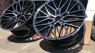диски JR wheels jr38 gloss black tinted machined 20” 20x10j 5x114.3 для Lexus