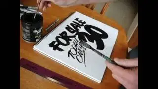 How to do brush lettering example 2.
