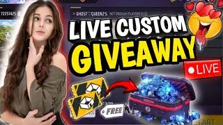 ||FREE FIRE LIVE GIRLS CUSTOM GIVEAWAY || HOW TO RANK PUSH AFTER OB46 UPDATES ||#tecnogamerz