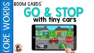 Boom Cards: Go & Stop with tiny cars and cute sound effects