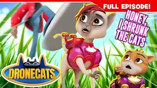 😸🙀DRONECATS!: Nine Lives Tiny Size! | Superhero Cartoon | Mission 17