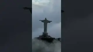 Статуя Христа Искупителя Рио де Жанейро #riodejaneiro,  #helicopter, #brasil, #shorts