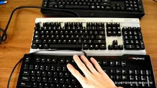 Mechanical Switch Sound Comparison Cherry MX Blue vs Black vs Red vs Brown