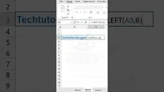 How to Use the Excel LEFT Function and excel formula hacks #shortsviral #shortsvideo