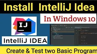 Download and Install Intellij Idea In Windows 10
