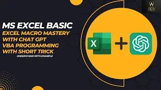 Excel Macro Mastery: Chat GPT Unveils Expert Strategies || VBA Programming (Part 8)
