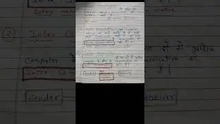 #2 RPSC Programmer daily notes on data communication and networking 