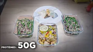 Meal prep riche en protéine pour les sportifs