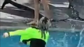 Darian se enoja con Jean por tirarla al agua |Naim dice que nunca ha visto a Darian en traje de baño