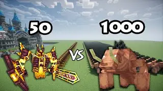 50 Ignis Vs 1000 Mutant Hoglin | Minecraft