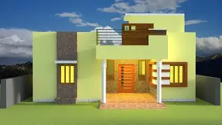1700 sq. ft. house plan /42 by 42 house plan / 3d house design