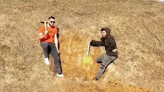 We build a hill in the ground!