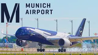 30+ Amazing Close Up Takeoffs and Landings Plane Spotting Munich Airport!