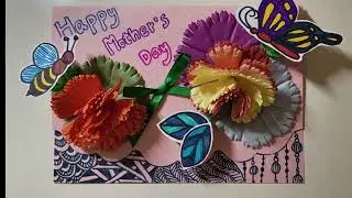 藝文課-母親節卡片｜立體康乃馨｜Mother's Day Card | 3D Carnation