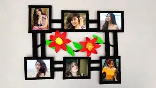 DIY Photo Frame Making / How to make a Unique Photo Frame at home /  Easy photo frame