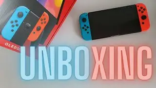 Nintendo Switch OLED Edition Unboxing (Red/Blue)