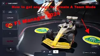 How To Change Create A Team Logo To Any Logo On F1 Manager 2024 (Easy Process)