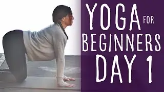 Yoga For Beginners at Home (15 minute) 30 Day Challenge Day 1