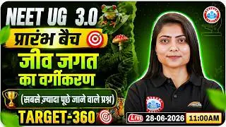 NEET Biology Biological Classification PYQs | जीव जगत का वर्गीकरण | NEET UG 2027 Biology Questions