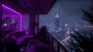 Shibuya After Dark – Lofi Rain & Cozy Neon Balcony Nights | 4K