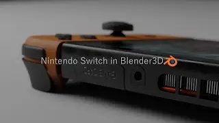 Nintendo Switch Console in Blender3D - Model Showcase